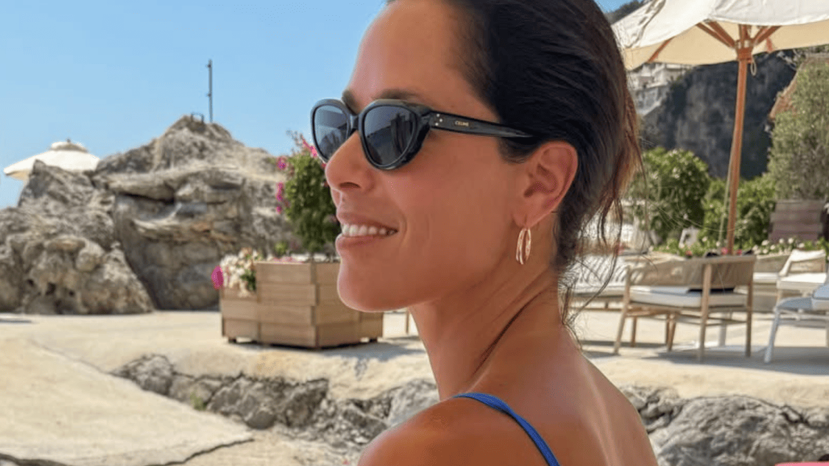 Ana Ivanovic Turns Heads in Blue Swimsuit During Summer Getaway