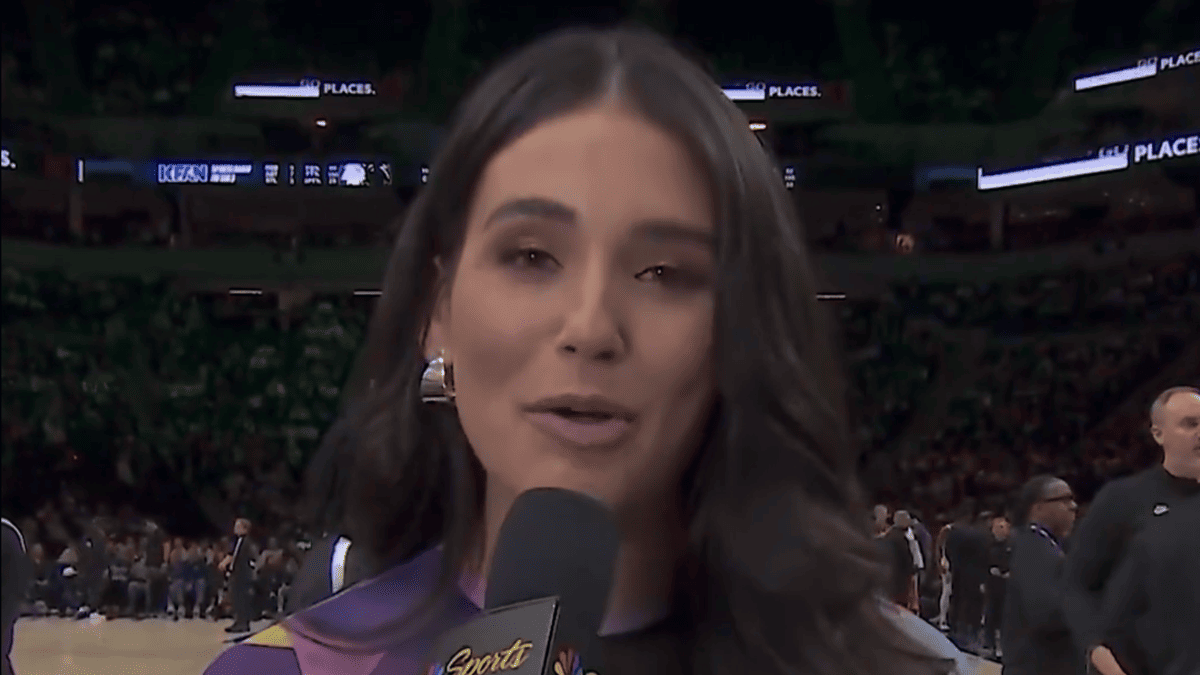 Ashley ShahAhmadi Steals the Show as NBC's Courtside Playoff Sensation