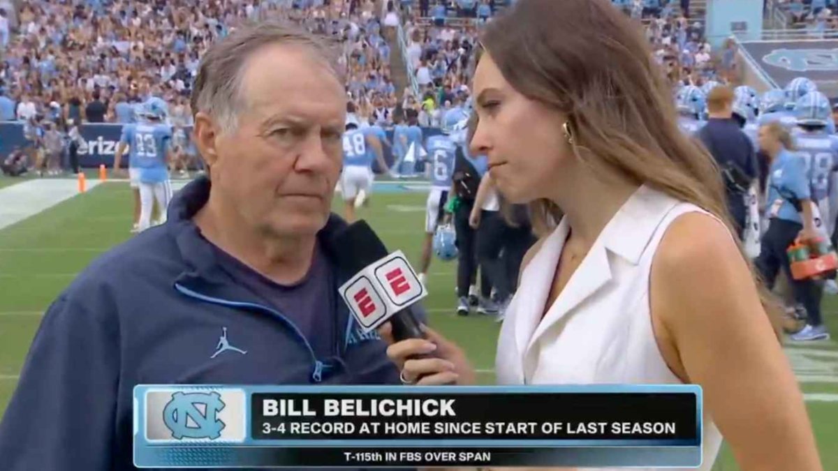 Belichick's Awkward ESPN Interview Backfires as Notre Dame Scores