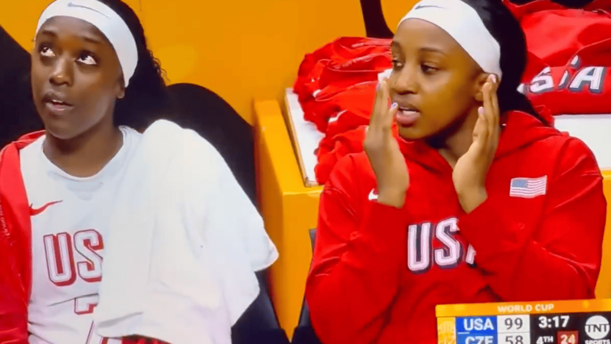 Clark's Late 3 Sparks Bench Reaction—And a Viral Moment