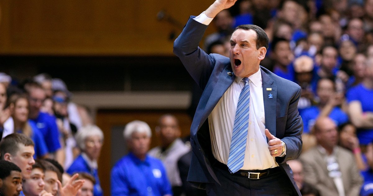 Coach K Fires Back at Hair Dye Rumors: 'I Have Maybe One Gray Hair!'