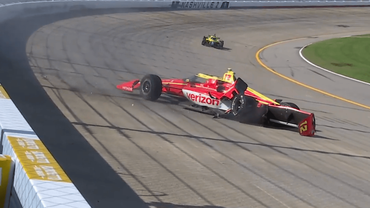 David Malukas Hospitalized After Harrowing Practice Crash at Nashville Grand Prix
