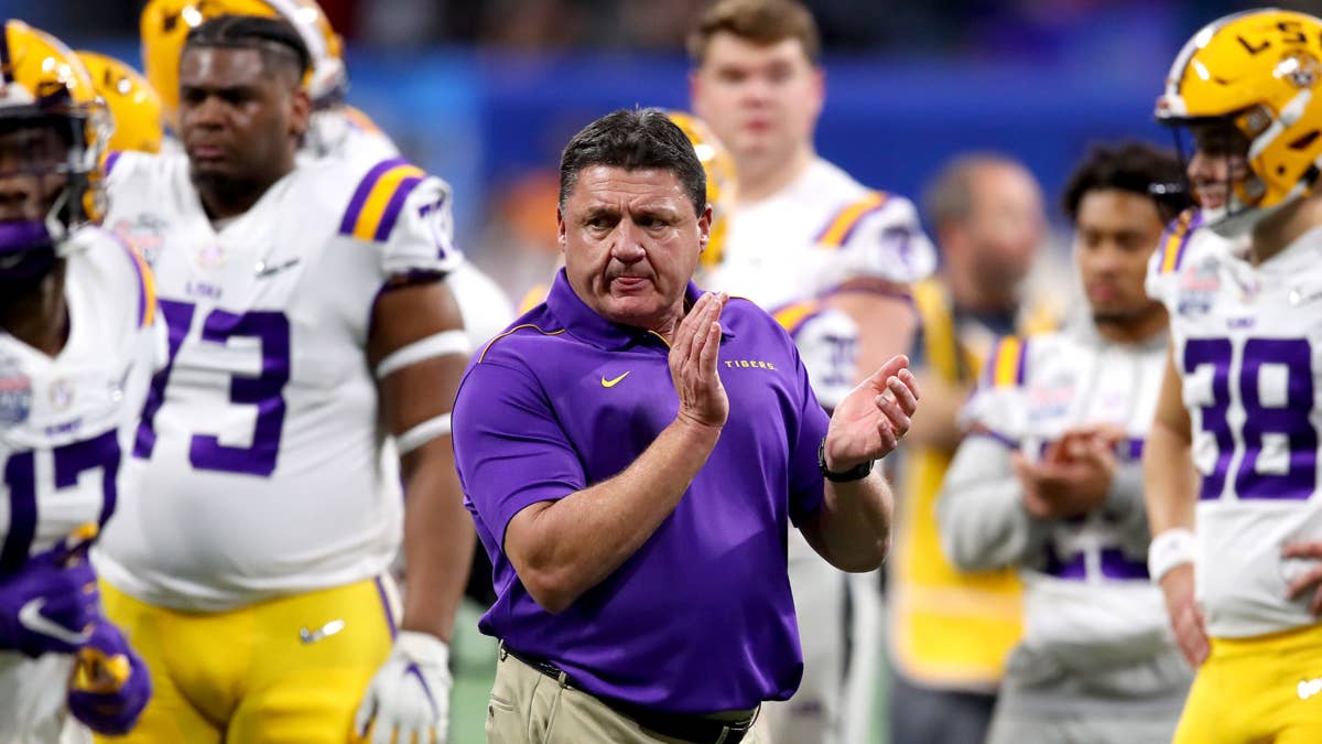 Ed Orgeron Mocks Brian Kelly's Fake Accent After LSU Return