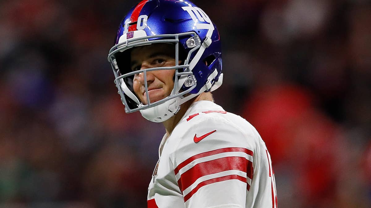 Eli Manning's Grim Reaction to Jaxson Dart's Injury on ManningCast