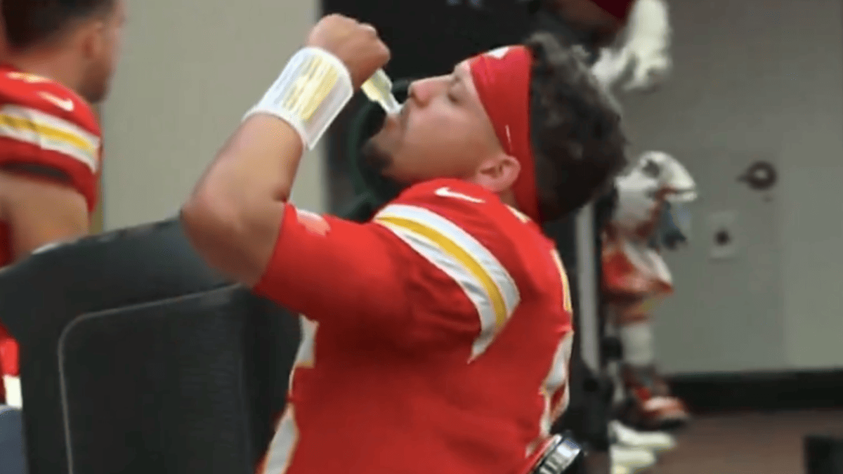 Fans Are Convinced They've Cracked Mahomes' Mystery Pre-Game Drink