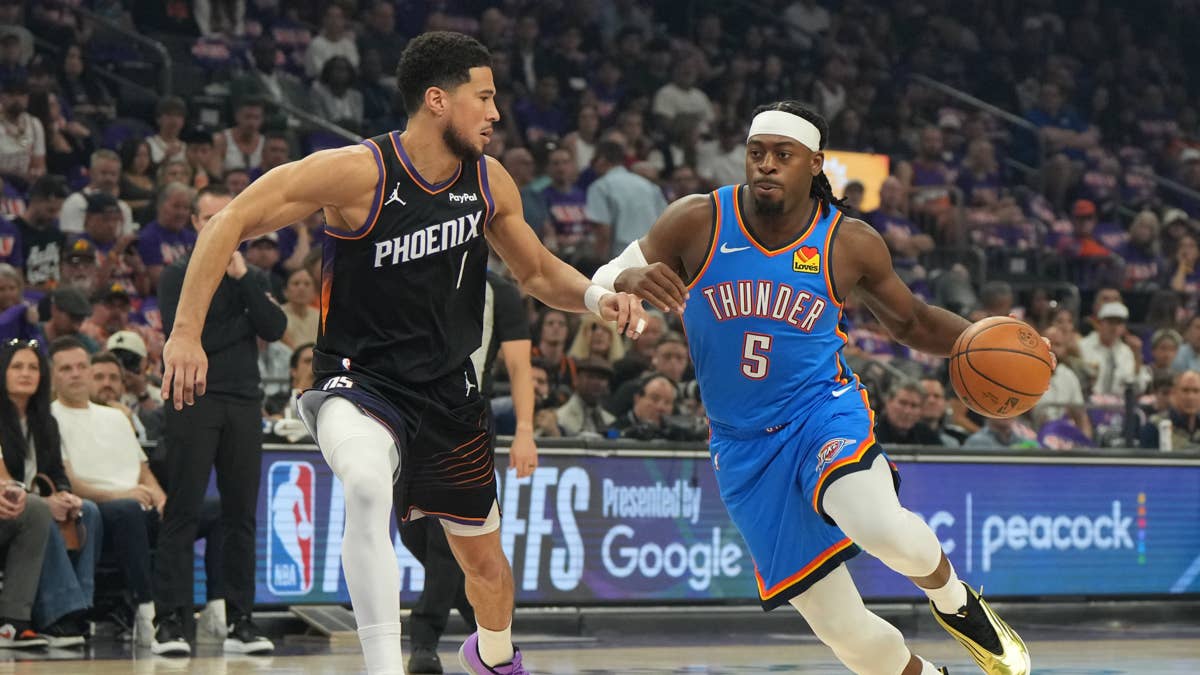 Fans Call for Thunder's Lu Dort to Be Banned After Alleged Intentional Trip on Devin Booker