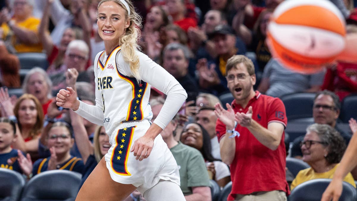Fever Fans Cheer Sophie Cunningham's Postgame Celebration