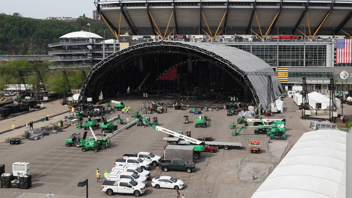 First Look: Pittsburgh's NFL Draft Stage Emerges on the North Shore