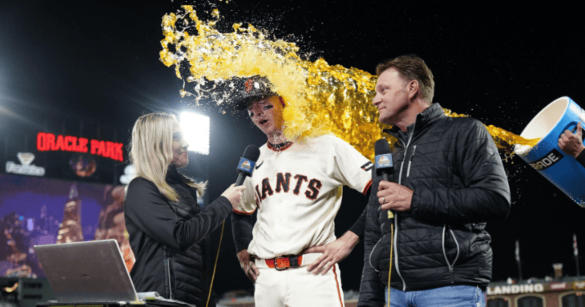 Gatorade Bath Goes Digital: Reporter's Laptop Gets 'Cooked' in Postgame Celebration