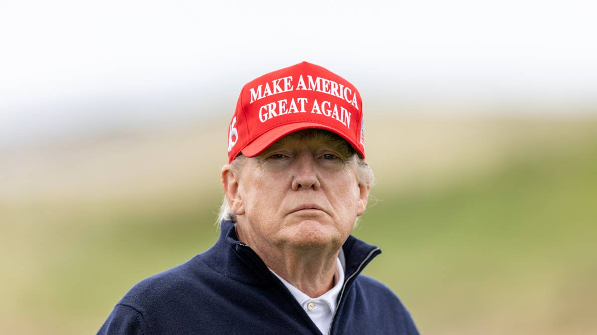 Golden Trump Statue Splits Opinion at His Florida Golf Course
