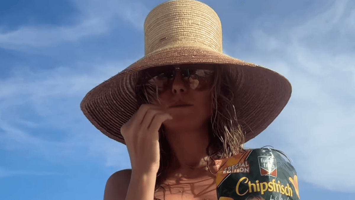 Heidi Klum Sparks Debate with Topless Beach Snack Ad at 53