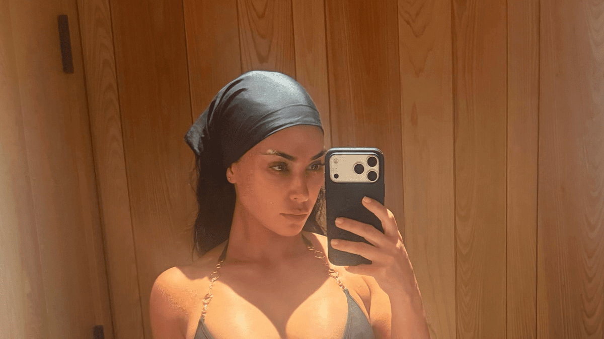 Kim Kardashian's Swimsuit Selfie at 45 Sends Fans Into a Frenzy