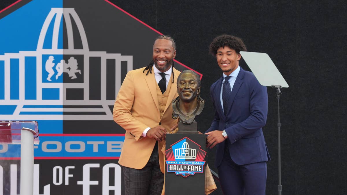Larry Fitzgerald's Hall of Fame Speech Ends with Powerful Advice for His Sons