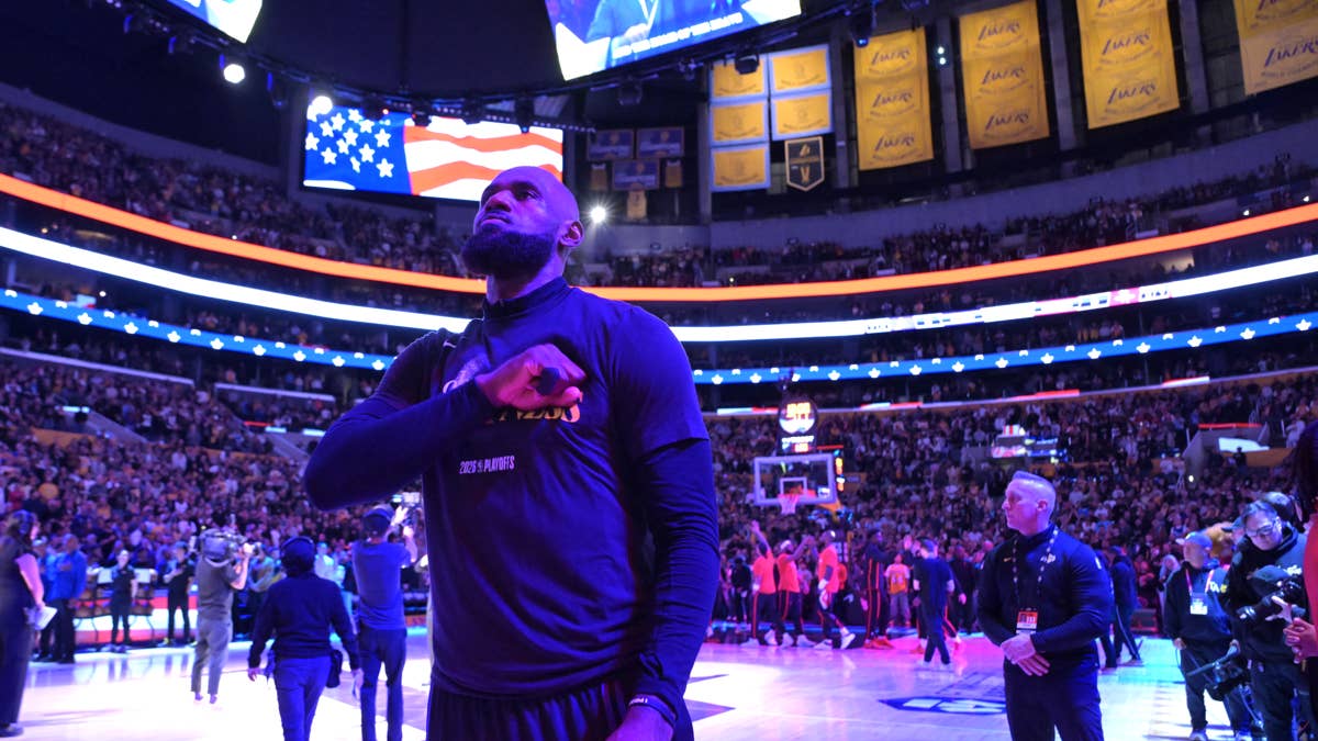 LeBron's Anthem Ritual: A Habit That's Hard to Ignore