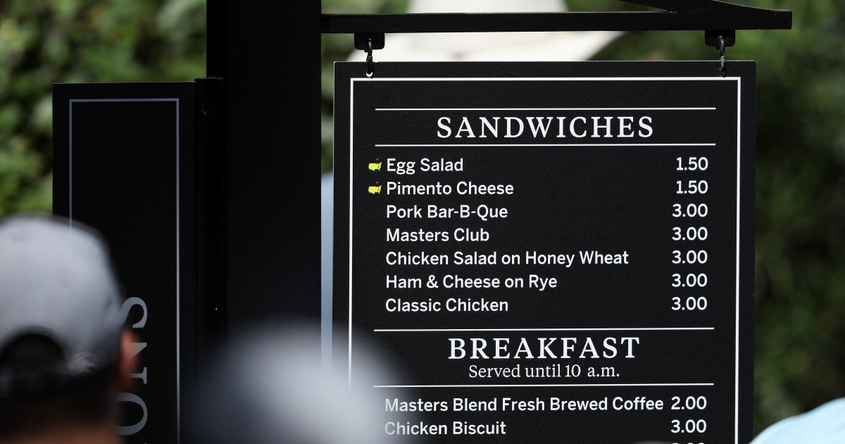 Masters Pimento Cheese Sandwich Ranked Among Sports' Most Overrated Foods