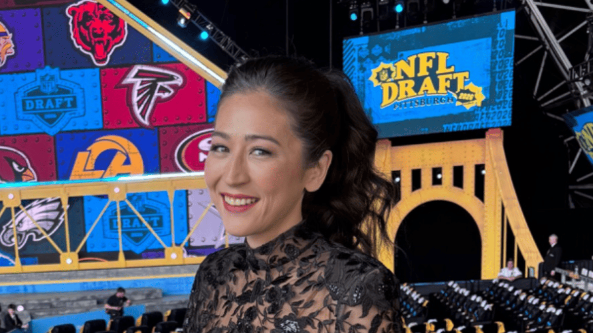 Mina Kimes Stuns in Black Dress, Steals Show at NFL Draft