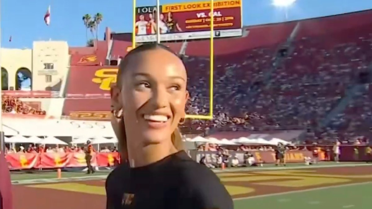 NBC Cameraman's Zoom on USC Star Sparks Social Media Frenzy