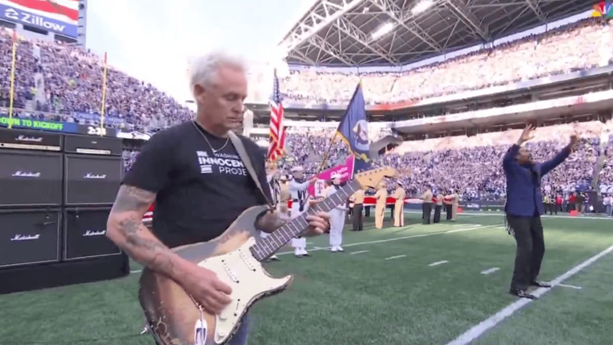 NFL Fans Blast Pearl Jam Guitarist's National Anthem Rendition