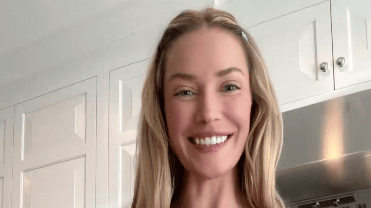 Paige Spiranac's Yoga Pants Cooking Photo Sets Social Media Ablaze