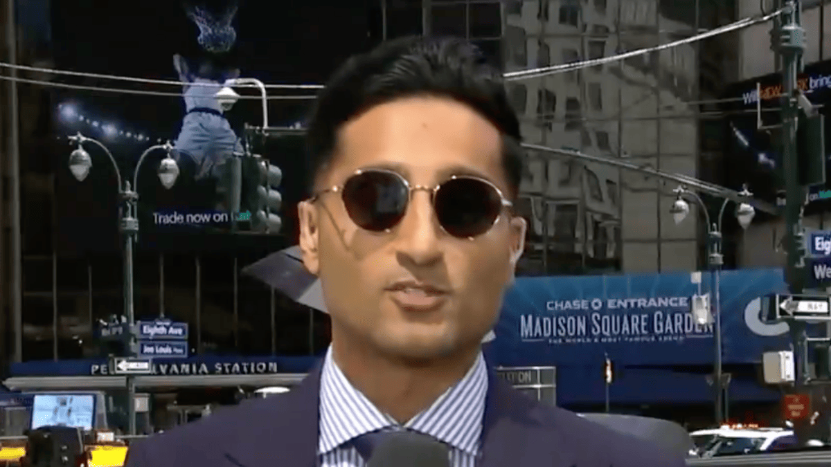 Shams Charania Gets Surprise Secret Service Stop Outside MSG Before NBA Finals