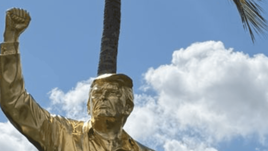 Trump's Gold Statue at Doral Sparks Awkwardness Ahead of PGA Tour Event