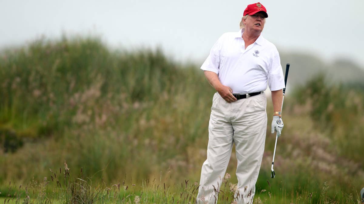Trump Skips White House Faith Event for Golf, Tracking Site Logs Another Day on Course